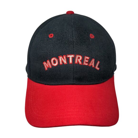 Montreal Strapback Hat Multi One Size Embroidered Colorblock Unique - Picture 1 of 7